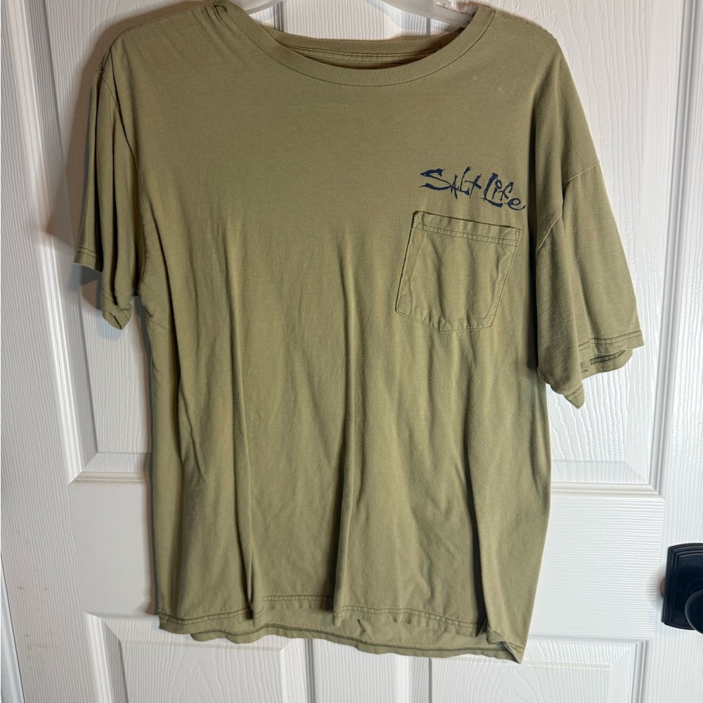 Salt Life Men's Khaki Short Sleeve Tee